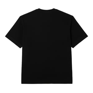 Lacoste Heren Zwaar Katoen Oversized T-shirt (Zwart)