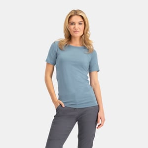 Nomad Pure merino t-shirt dames | light denim