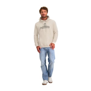 Nomad Rolleston hoodie kangaroo heren | stone