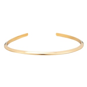 18ct Gold Plated Knife Edge Bangle