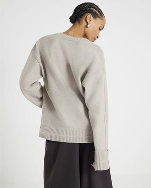 River Island Womens Cardigan Brown Knitted Long Sleeve V-Neck