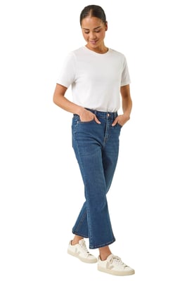 Petite Boocut Cropped Jeans