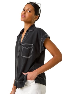 Constrast Stitch Shirt
