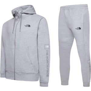 The North Face Mens M Outline Logo Box Tracksuit Set Grey