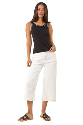 Contrast Stitch Vest Top