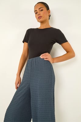 Petite Textured Stretch Trouser