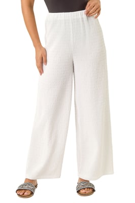Petite Textured Stretch Trouser