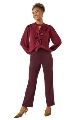 Straight Leg Ponte Trouser