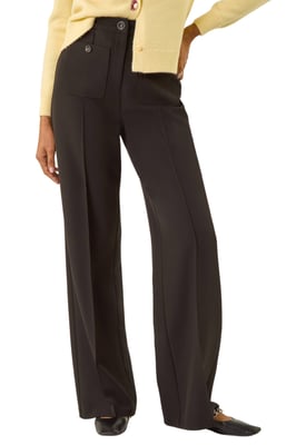 Pocket Button Smart Trousers