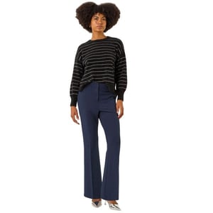 Long Bootcut Stretch Trousers