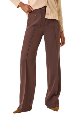 Pocket Button Smart Trousers