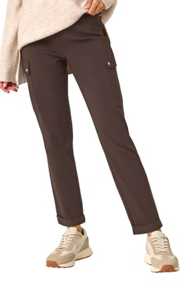 Turn Up Stretch Cargo Trousers