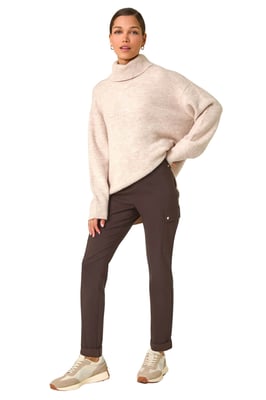 Turn Up Stretch Cargo Trousers