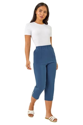 Petite Bengaline Cropped Trouser