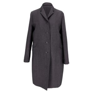 Jil Sander Long Coat in Grey Acetate