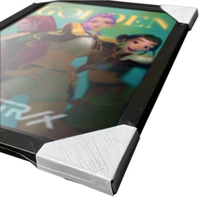K-Pop Demon Hunters Golden Framed Poster (Multicoloured)