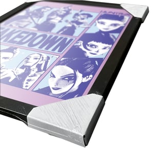 K-Pop Demon Hunters Takedown Framed Poster (Blue)