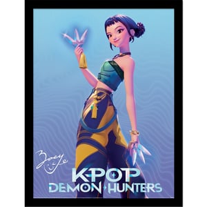 K-Pop Demon Hunters Zoey Framed Poster (Multicoloured)