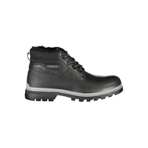 Heren Zwarte Faux Leren Enkellaarzen Ca25370
