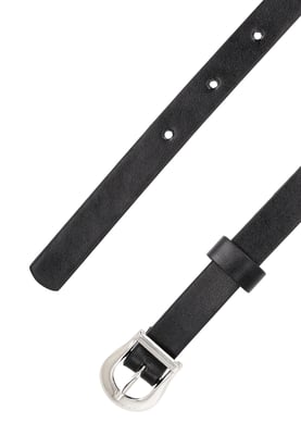 Faina riem Dames zwart zilver