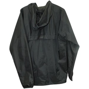 APC x KWay Windbreaker Jacket in Black Nylon