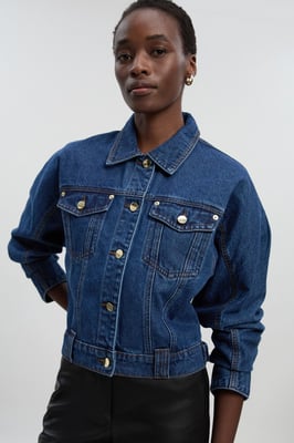 Denim Cropped Jacket