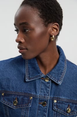 Denim Cropped Jacket