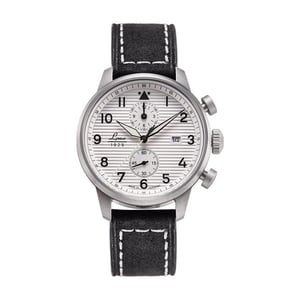 VICTORIA HYDE Men's Big Pilot Watch Vintage Chronograph Aviator Watch with Dial Analogue Display and Leather Strap