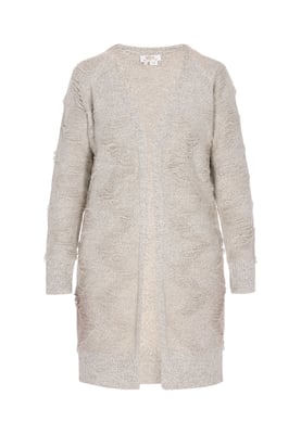 usha Vest Dames Lichtbeige gemêleerd