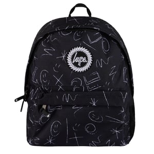 Hype Crayon Doodle Kids Black Backpack