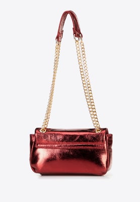 Wittchen Dames Mini Crossbody Tas in Glanzend Rood Eco-Leer