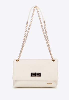 Wittchen Dames Geweven Crossbody Tas met Ketting, Gebroken Wit