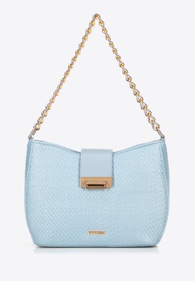 Wittchen Dames Crossbody Tas, Geweven Blauw, Polypropyleen