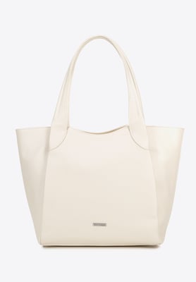 Wittchen Dames shopper van zacht eco-leer crème eco-leer