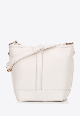 Wittchen Dames Bucket Bag in Imitatieleer Crème