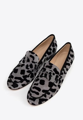 Wittchen Dames Mocassins met Luipaardprint, Gemaakt van Echt Leer