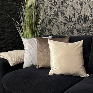 Gek op kussens! Sierkussen velvet chic beige | 45 x 45 cm | velvet/polyester