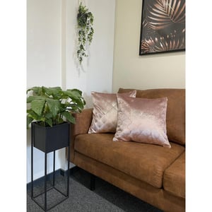 Gek op kussens! Sierkussen velvet glossy zoi roze | 45 x 45 cm | velvet/polyester