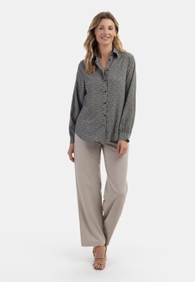 usha Blouse qisha Dames zwart/beige