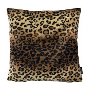 Gek op kussens! Furry leopard | 45 x 45 cm | kussenhoes | polyester
