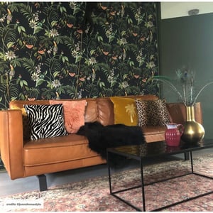 Gek op kussens! Furry leopard | 45 x 45 cm | kussenhoes | polyester