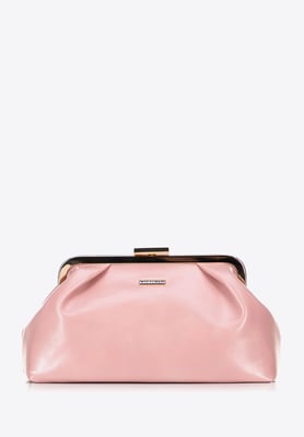 Wittchen Dames handtas van imitatieleer met sluiting, roze, eco-leer