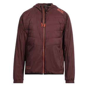 Ea7 Lightweight Hooded Bitter Chocolate Bomber Jacket