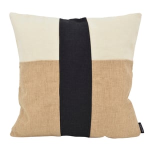 NOVÉE Block jute | 45 x 45 cm | kussenhoes | katoen
