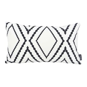 Gek op kussens! Sierkussen yana white long | 30 x 50 cm | katoen/polyester