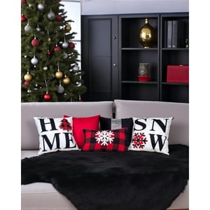 Gek op kussens! Snow xmas | 45 x 45 cm | kussenhoes | katoen/polyester