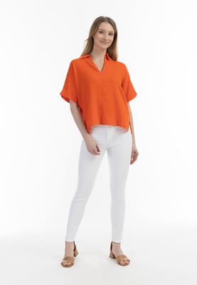 usha Blouse shirt Dames oranje