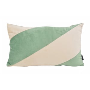 NOVÉE Sierkussen velvet swirl /crème | 30 x 50 cm | fluweel/polyester