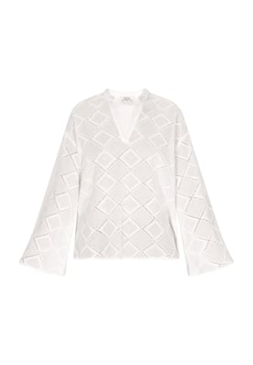 usha Blouse Dames wit