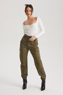 Cuffed Cargo Pants